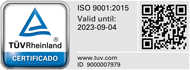 Certificado NBR ISO 9001 da Azul Pack